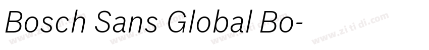Bosch Sans Global Bo字体转换